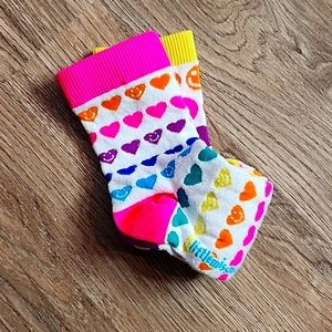 Missmatched bright rainbow socks 3 socks for fun combos brand new